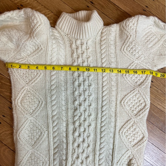 Vintage Cream Cable Fisherman Sweater - Picture 4 of 7